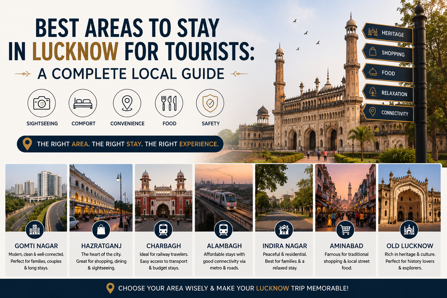 Best Areas to Stay in Lucknow for Tourists: A Complete Local Guide