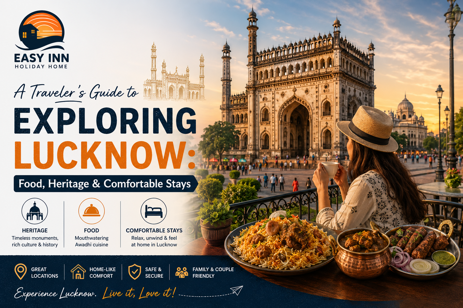 A Traveler’s Guide to Exploring Lucknow: Food, Heritage & Comfortable Stays