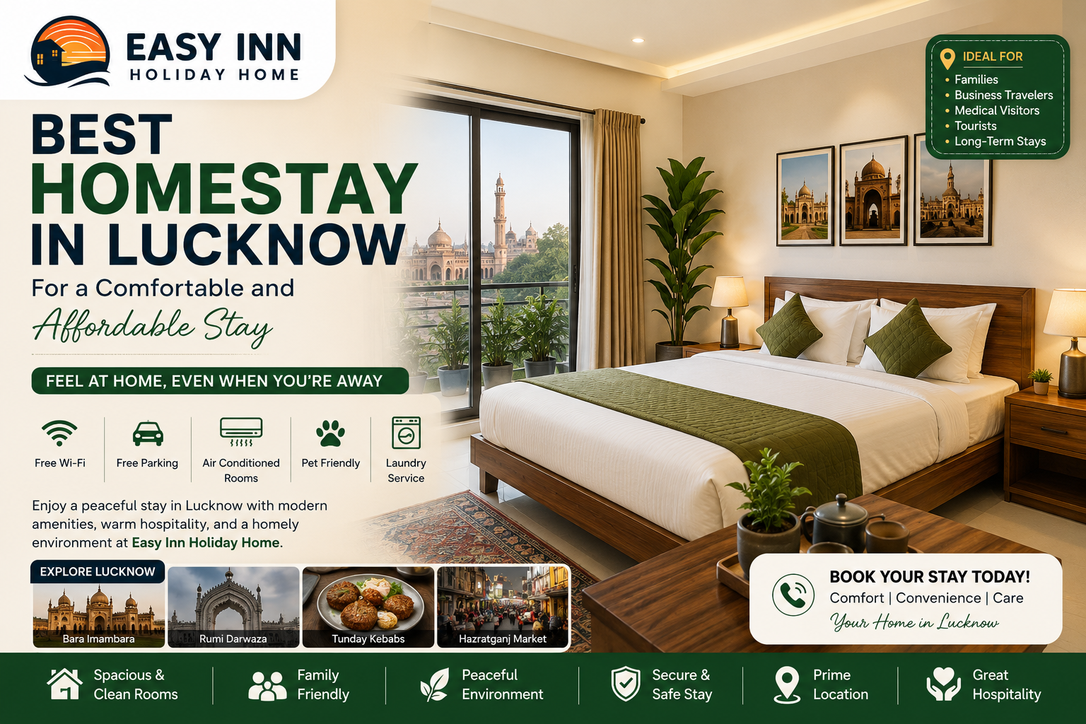 Best Homestay in Lucknow for a Comfortable and Affordable Stay