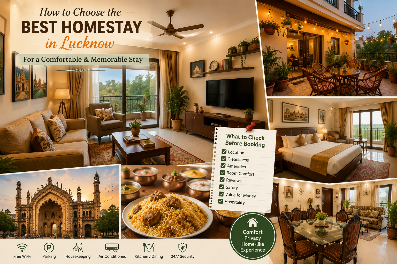 How to Choose the Best Homestay in Lucknow for a Comfortable and Memorable Stay