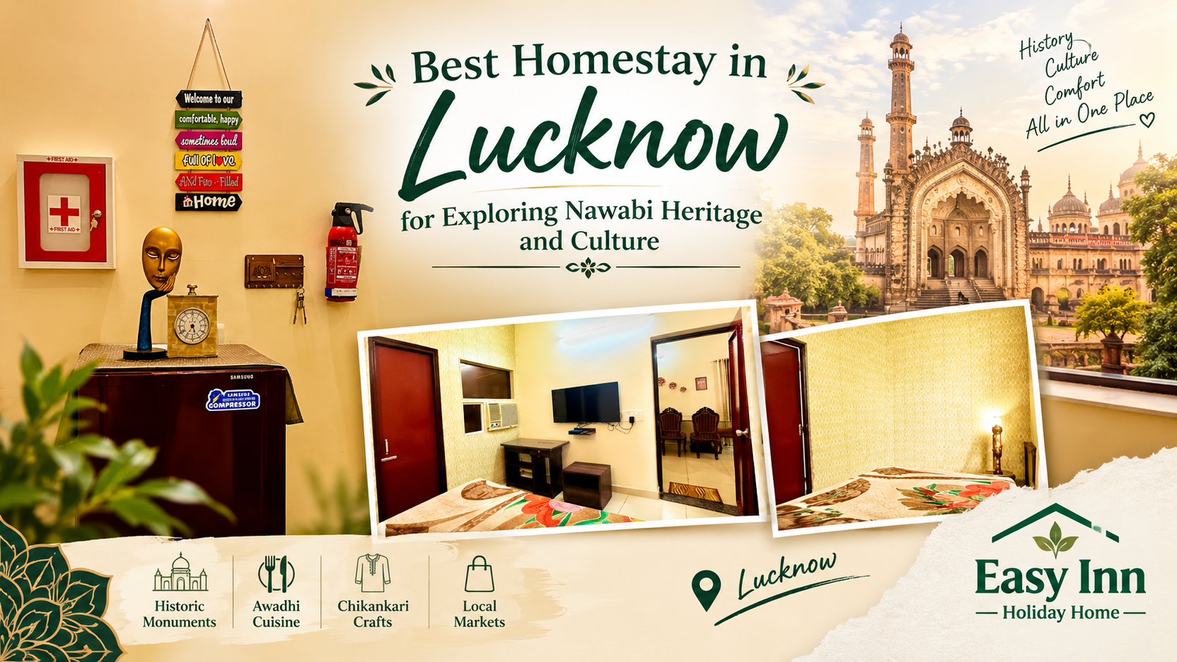 Best Homestay in Lucknow for Exploring Nawabi Heritage and Culture