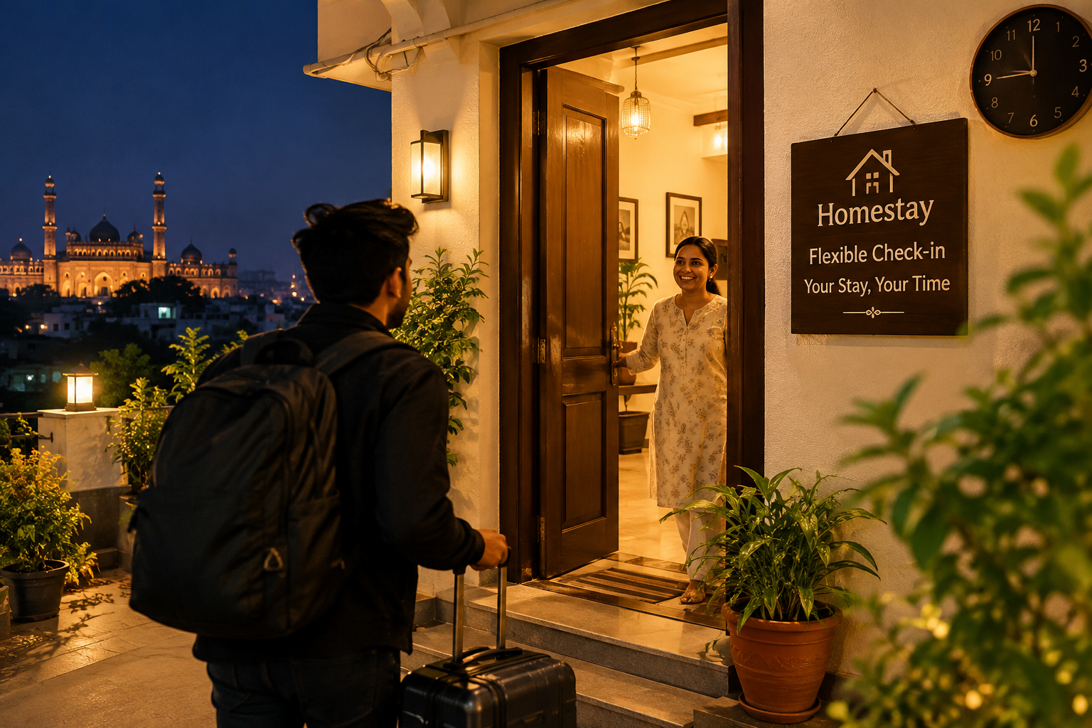 Late-Night Arrival in Lucknow: Homestays with Flexible Check-in